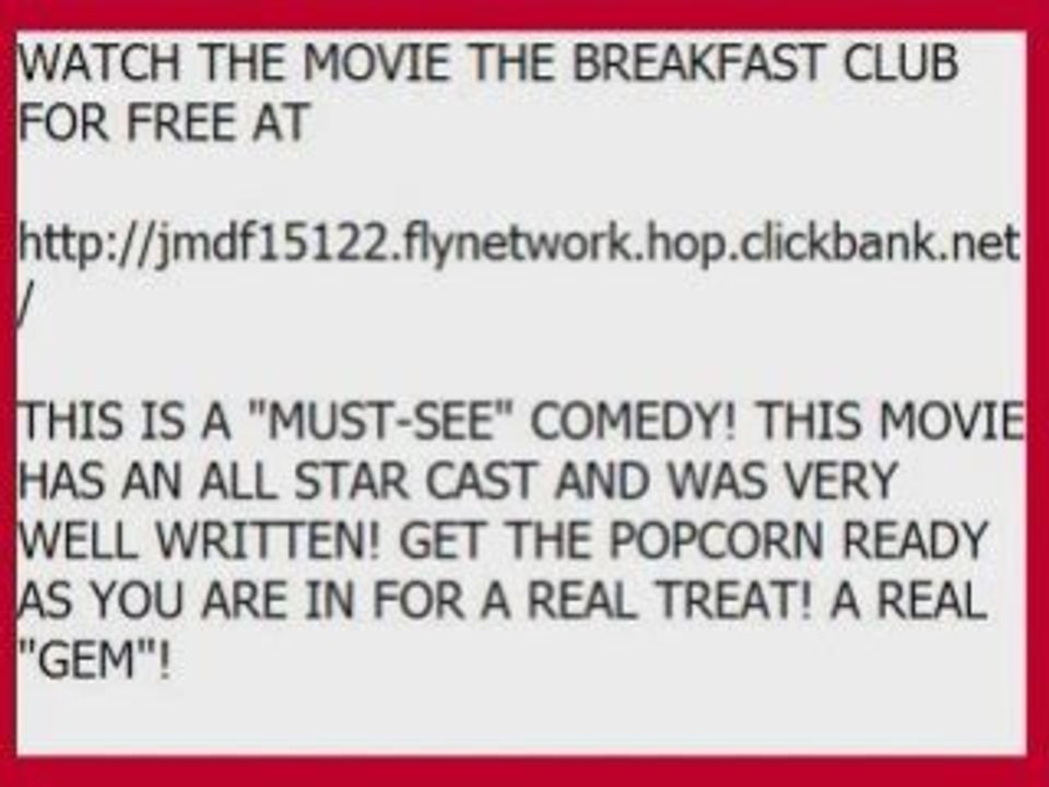 Watch The Movie The Breakfast Club