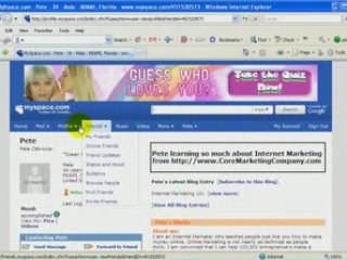 Myspace dialy activities and how to set up your profile