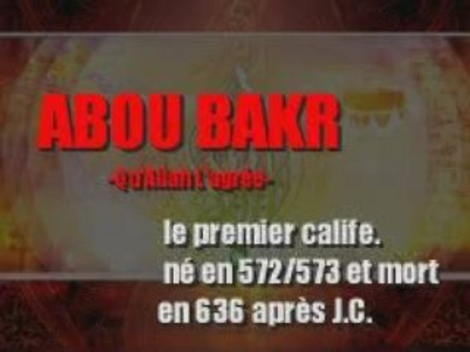L'Histoire de Abu Bakr premier Calife 2sur4