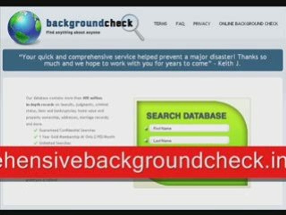 Employee Background Check