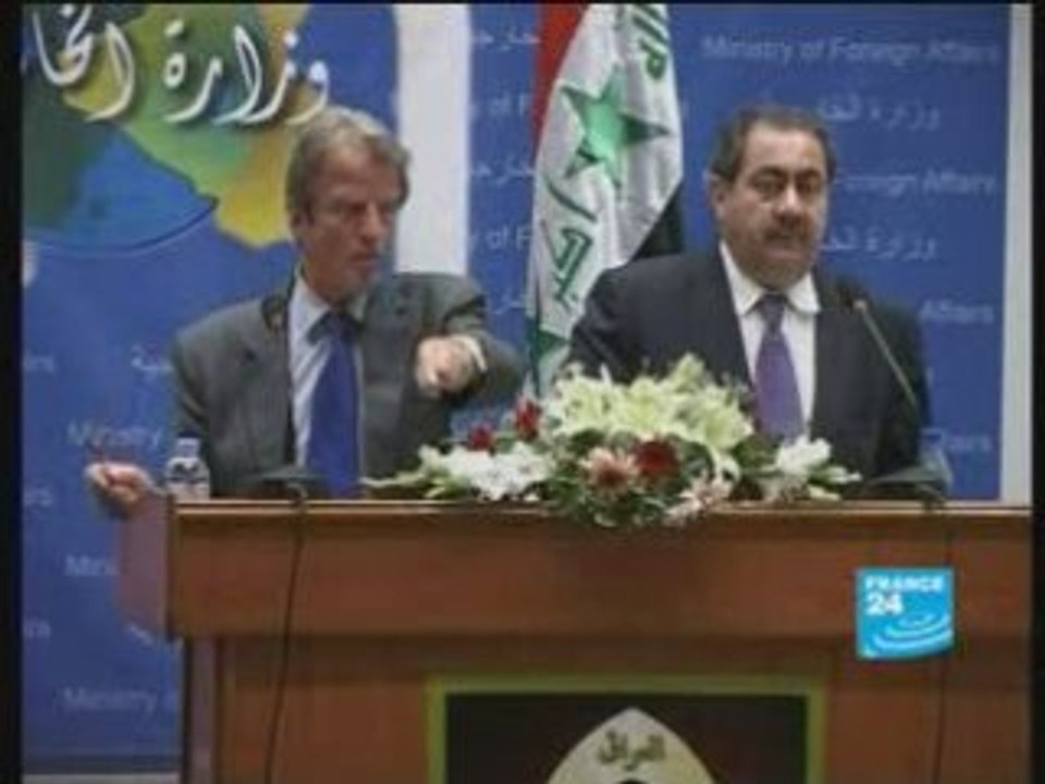 Nicolas Sarkozy en visite surprise à Bagdad