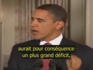Obama : "la crise peut virer à la catastrophe" (VOSTF)