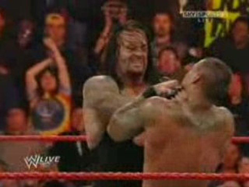 Raw Undertaker vs Randy orton