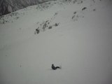 Grosse vitesse en ski sur une noir+chute!!!!!!!!