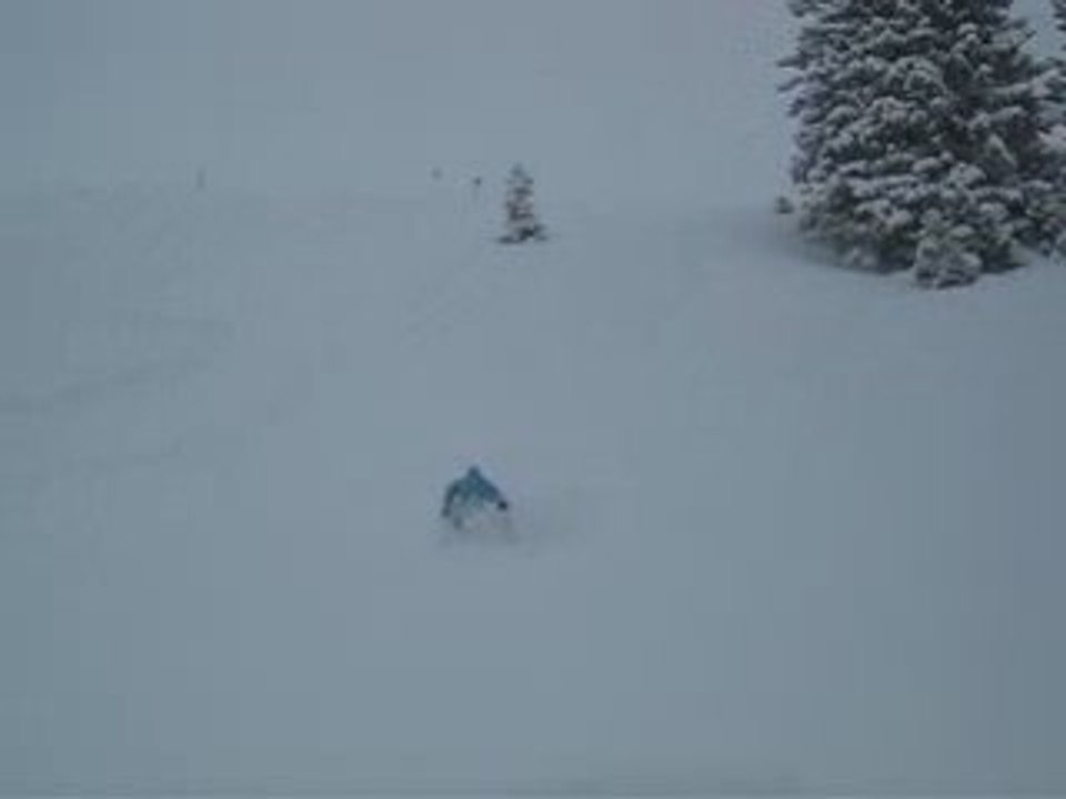 Powderride an der kifferhütte