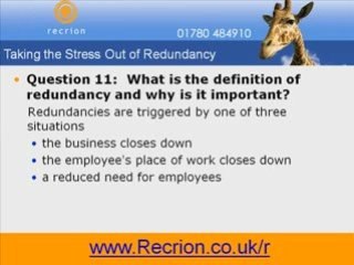 Redundancy Procedure Guide - Get Free Video Series Now!