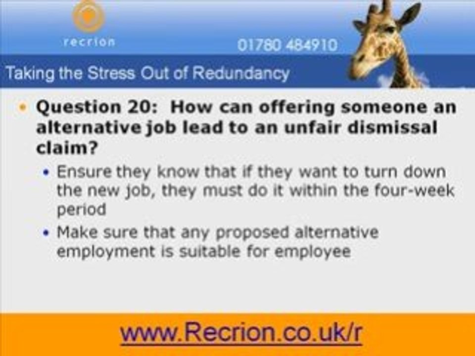 Voluntary Redundancy Procedure - Get Free Video Series Now!