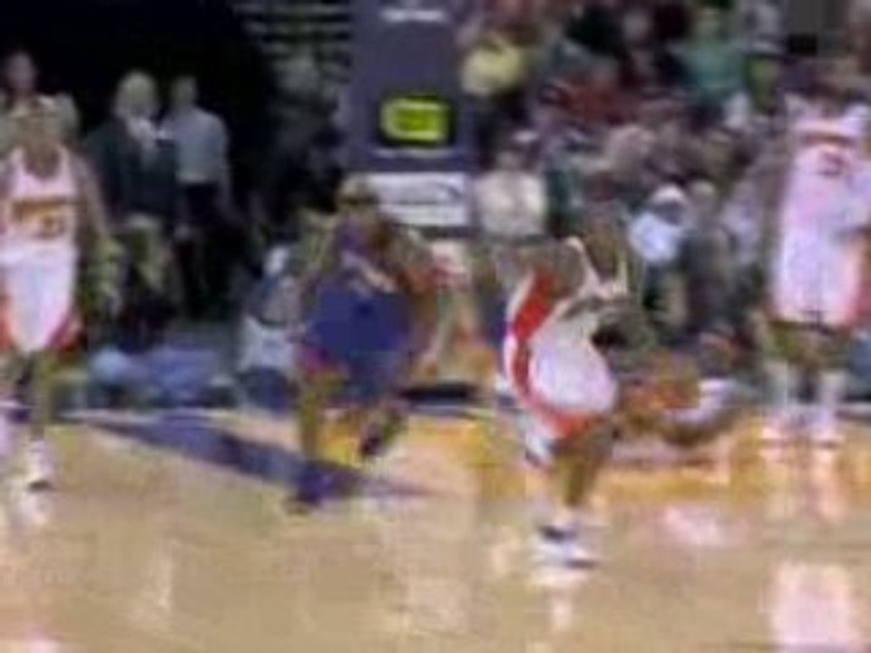 NBA Jamal Crawford snags one and heads the other way for the