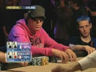 Poker EPT 4 Copenhagen Dorslund vs Dervaux