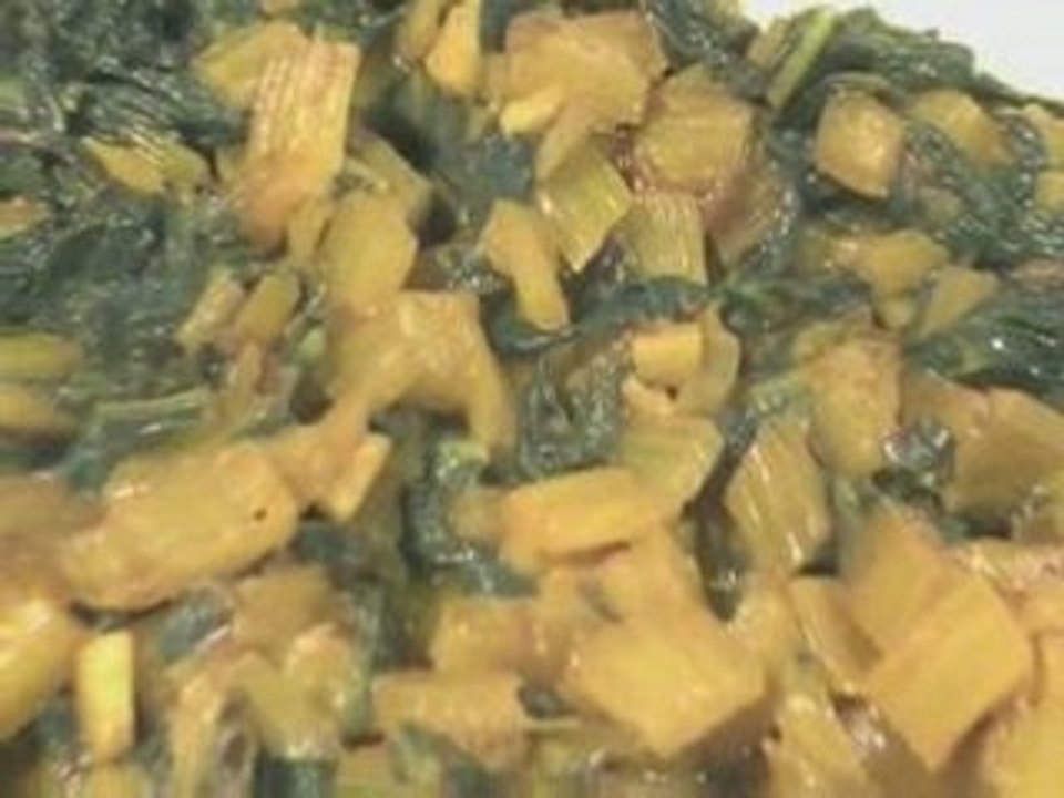 Blettes à l'indienne