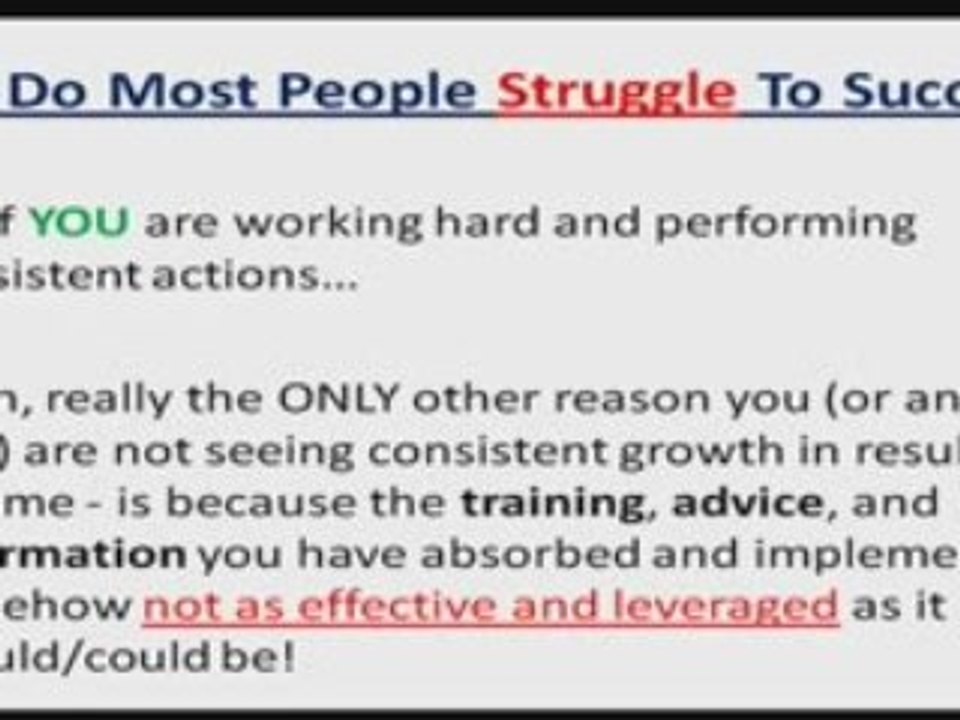 MonaVie Help - Why Do Reps STRUGGLE in MonaVie Business?