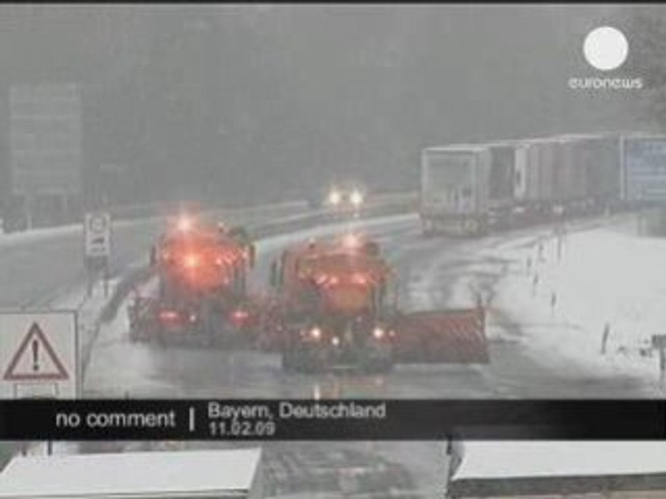 Fortes chutes de neige à Bayern
