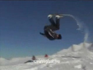Snowboard session saut