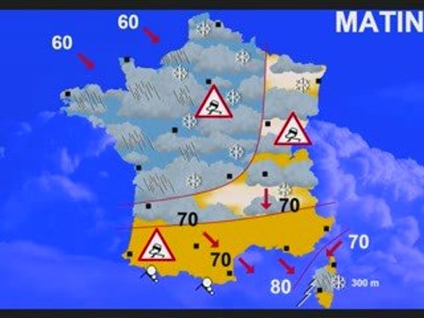 Meteo 13 fevrier 2009 vigilance orange crue et neige