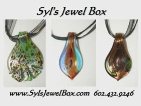 Jewelry Dichroic Glass Pendants Handmade One of a Kind Art