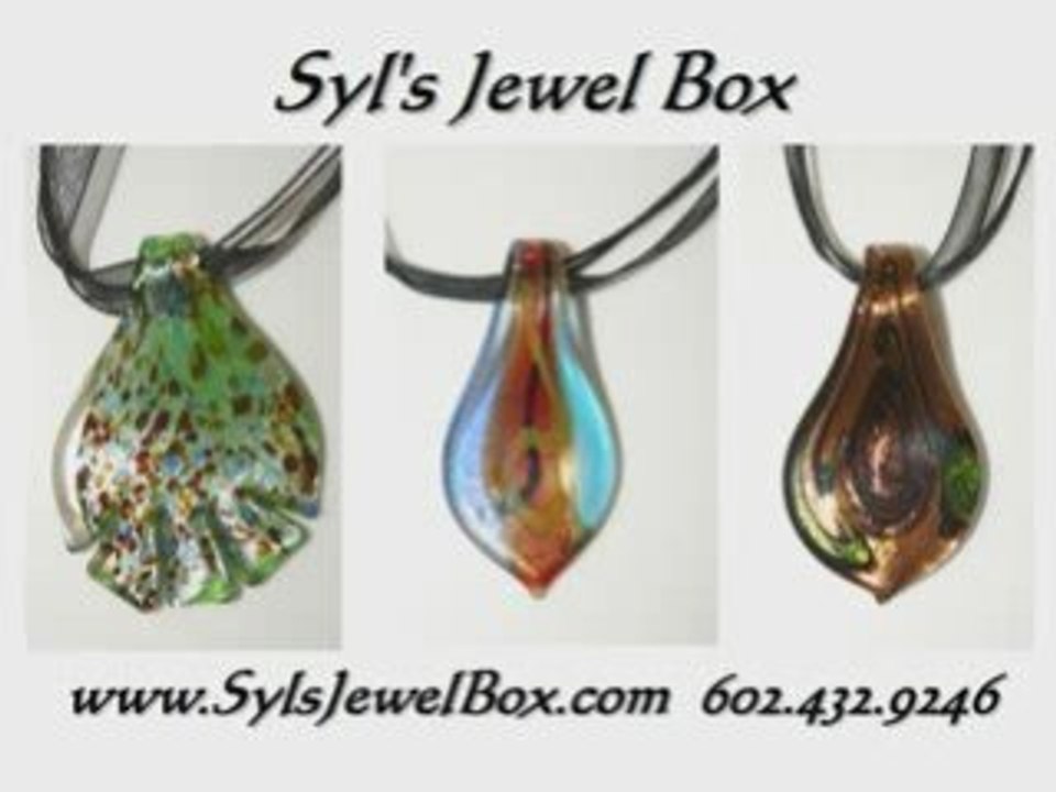 Jewelry Dichroic Glass Pendants Handmade One of a Kind Art