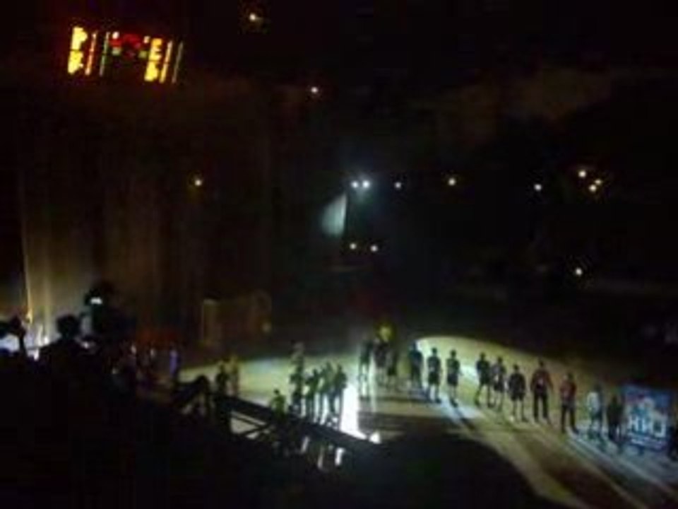 Entrée des joueurs du CSH au phare.
