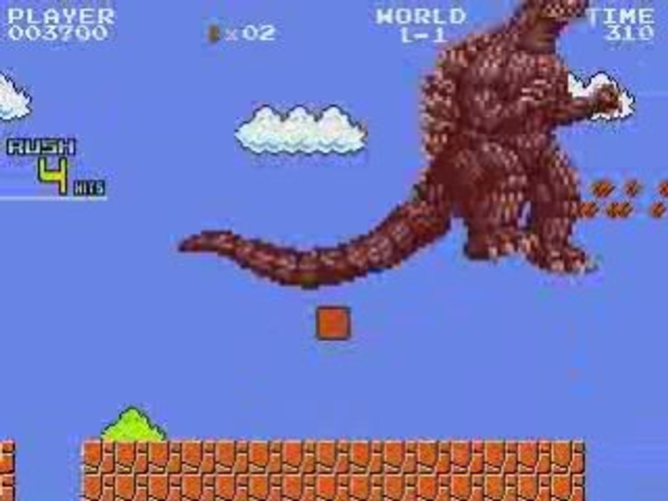 Godzilla and the mushroom kingdom