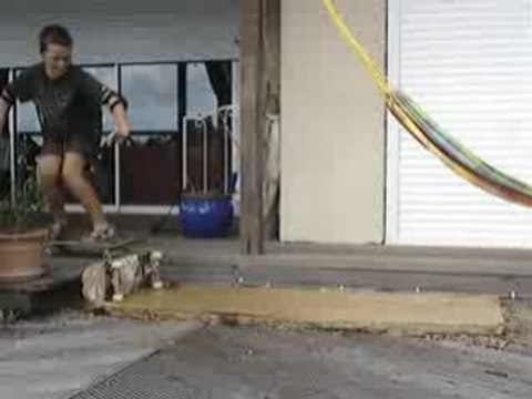 ollie au dessus de la marche