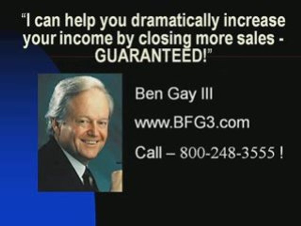 www.bfg3.com Ben Gay III The Closers