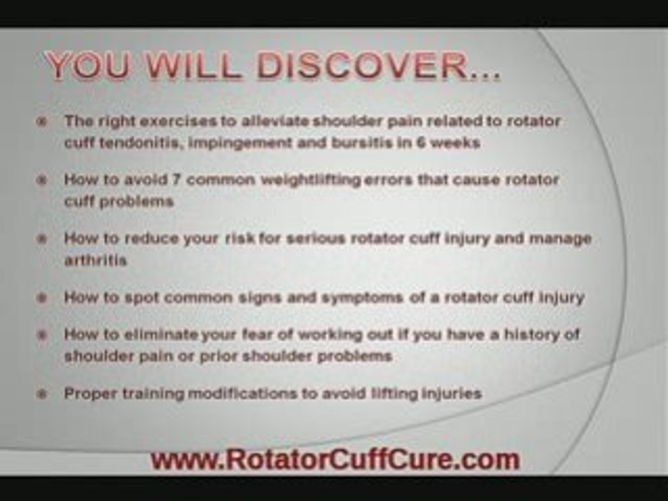 Rotator Cuff Exercises for Rotator Cuff Strengthening