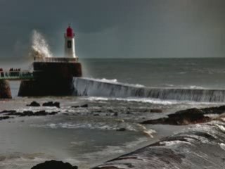 Sables d'Olonne après la tempête