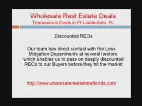 Fort Lauderdale Wholesale Real Estate Deals