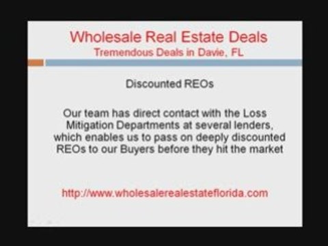 Davie Wholesale Real Estate Deals
