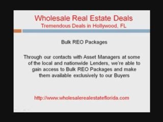 Hollywood Florida wholesale real estate deals