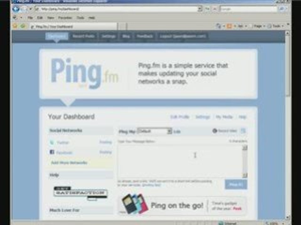 Quick intro to Ping.fm