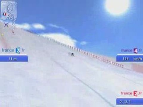 Skichallenge 2009 val disere petite chute