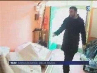 Prière dans la rue. Strasbourg-Elsau