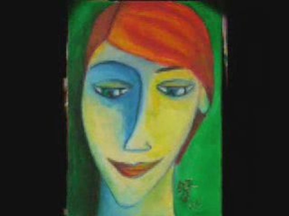 Pastels à l'huile - Portraits imaginaires