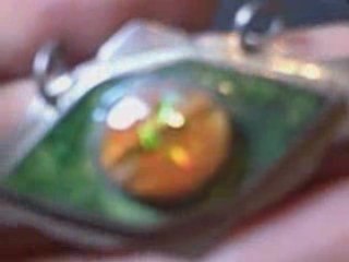 Opal and Enamel SS pendant 1