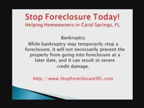 Stop Foreclosure Coral Springs