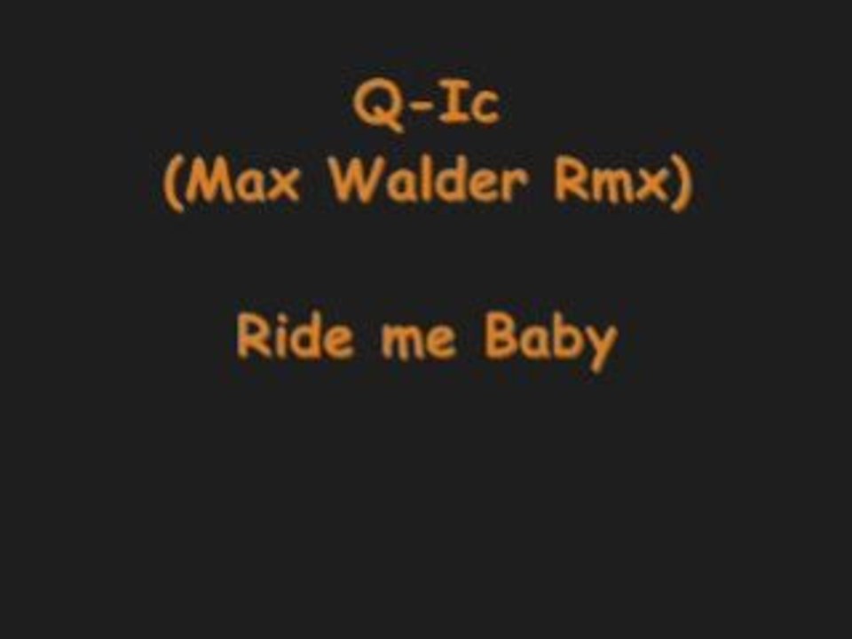 ride me baby