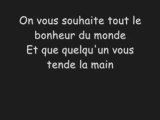 Karaoké SinsemiliaTOUT LE BONHEUR DU MONDE lycrics paroles