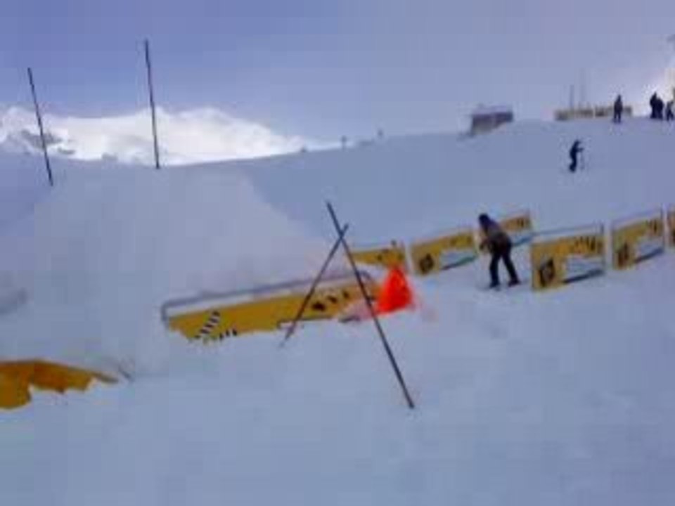 Philippe au snowpark de Verbier