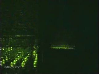 3d led display view with reflection