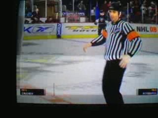NHL 08 - X360 - Pengouins vs Flames  2eme périodes
