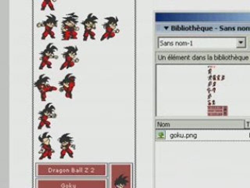 tuto flash(resource Goku)
