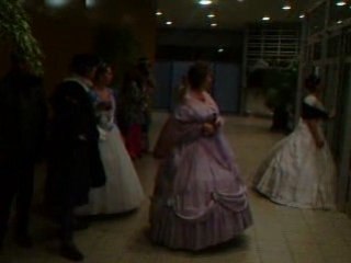 Arrivée au bal costumé du 14 février