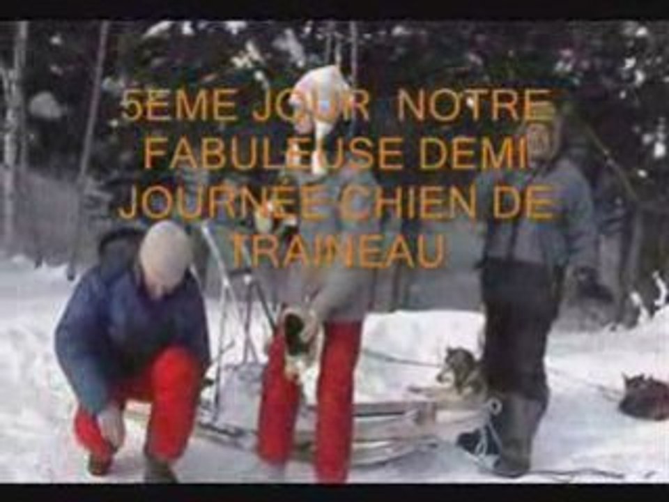 une semaine d'hiver au gite du maudit francais  au Québec