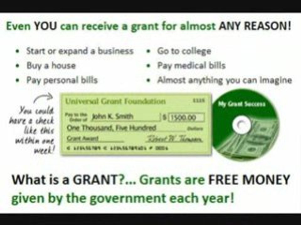 Free Grant Money - Personal Grants to Pay Off Debts.
