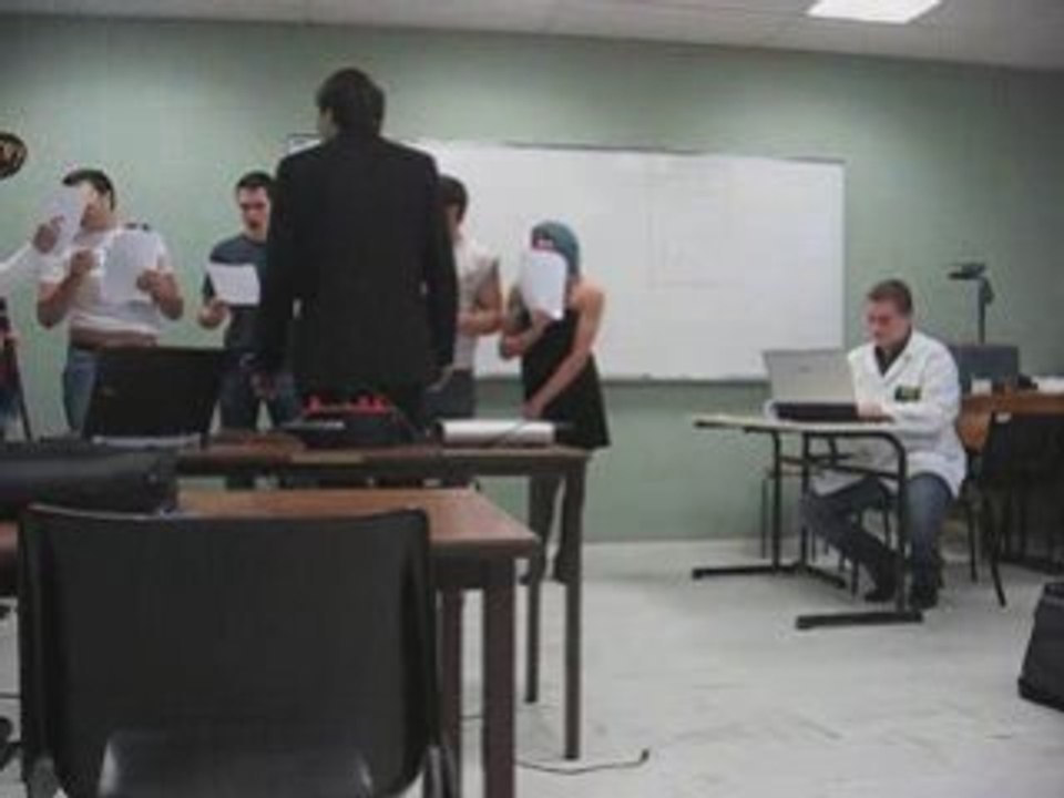 Sketch en cours d'anglais