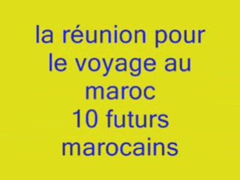 Runion maroc