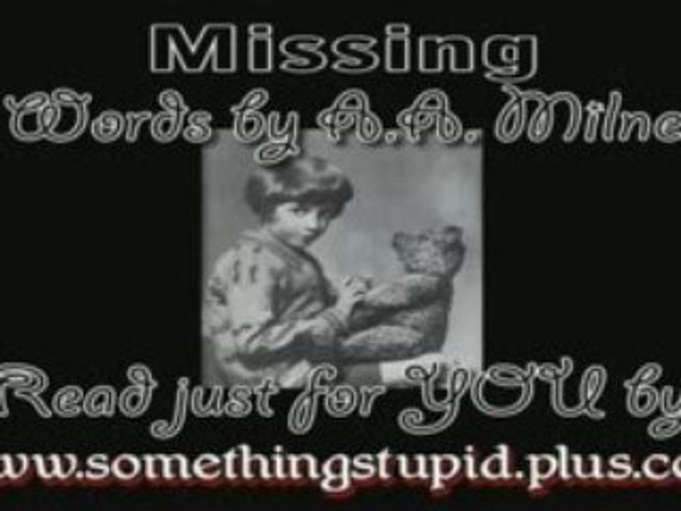 Missing by A.A. Milne (1924)