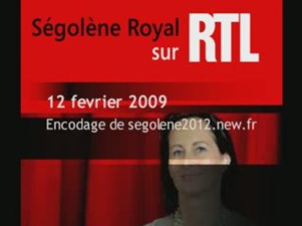 Ségolène Royal sur RTL - 12 février 2009