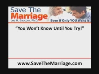 How Can I Save My Marriage?