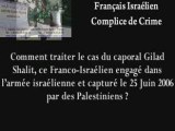 Français israélien complice de crimes de guerre